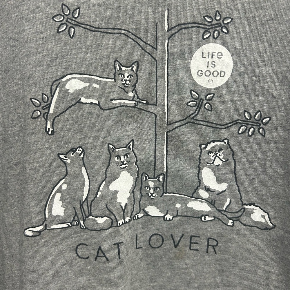 Life is Good “Cat Lover” Crusher Top. Size XXXL